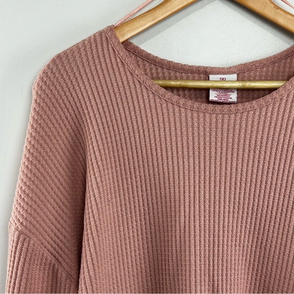 NOBO Pink Crop Waffle Long Sleeve XXL EUC - Picture 2 of 6